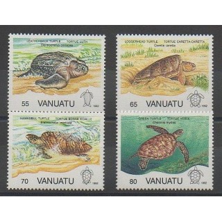 Stamps - Vanuatu - 1992 - Nb 899/902 - Sea life