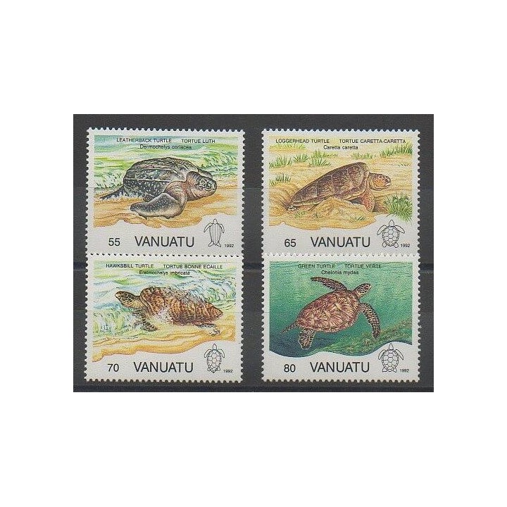 Timbres - Vanuatu - 1992 - No 899/902 - Vie marine