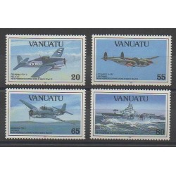 Vanuatu - 1993 - No 911/914 - Seconde Guerre Mondiale - Avions