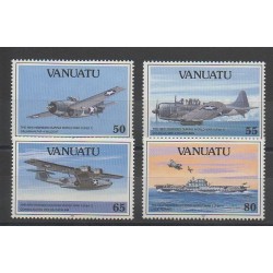 Vanuatu - 1992 - No 883/886 - Seconde Guerre Mondiale - Avions