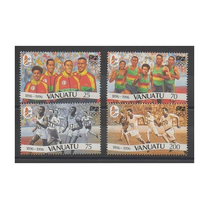 Timbres - Vanuatu - 1996 - No 1009/1012 - Jeux Olympiques d'été
