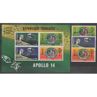 Timbres - Togo - 1971 - No PA161/PA163 - BF54 - Espace