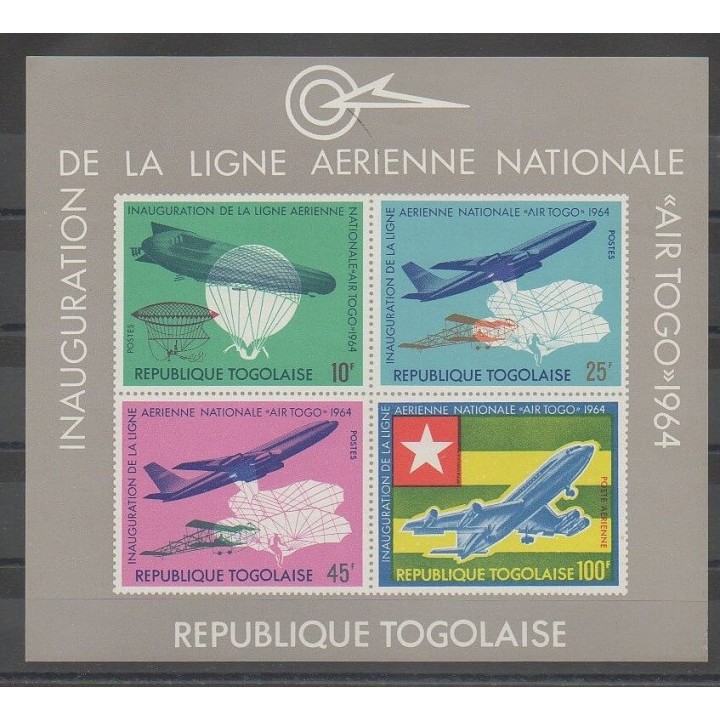 Timbres - Togo - 1964 - No BF14 - Avions