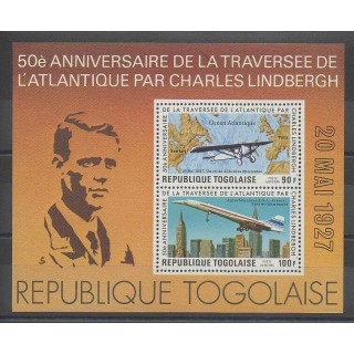Stamps - Togo - 1977 - Nb BF106 - Planes