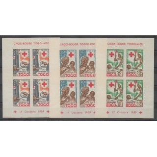 Stamps - Togo - 1959 - Nb BF2/BF4ND - Health
