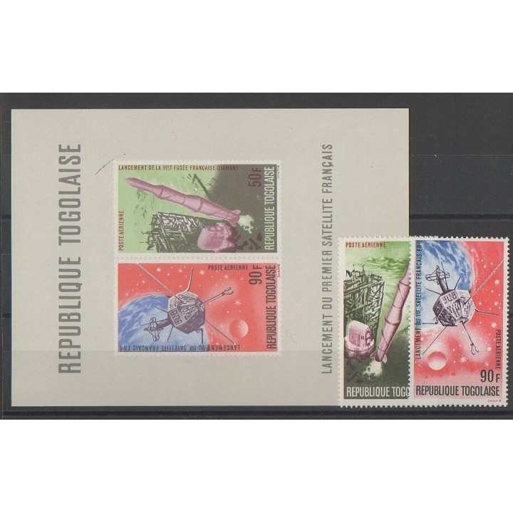 Timbres - Togo - 1967 - No PA67/PA68 - BF24 - Espace