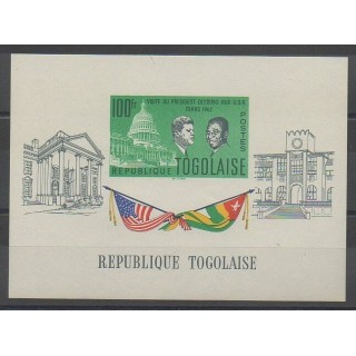 Timbres - Togo - 1962 - No BF8 - Célébrités