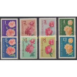 Bulgaria - 1962 - Nb 1126/1133 - Roses