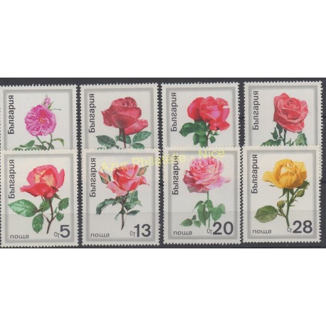 Bulgaria - 1970 - Nb 1778/1785 - Roses