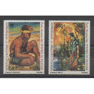 Stamps - New Caledonia - Airmail - 1983 - Nb PA234/PA235 - Paintings
