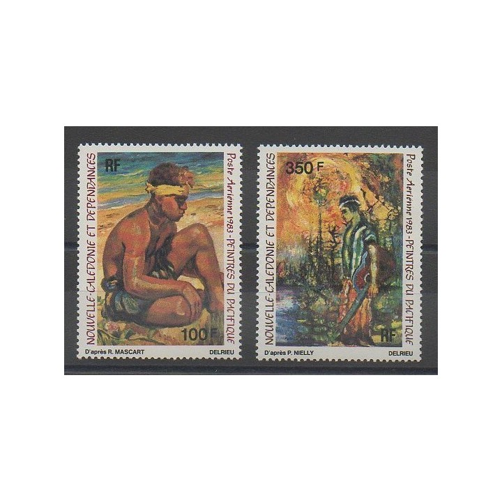 Stamps - New Caledonia - Airmail - 1983 - Nb PA234/PA235 - Paintings