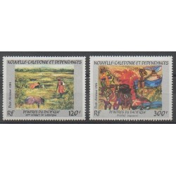 Nouvelle-Calédonie - Poste aérienne - 1984 - No PA245/PA246 - Peinture