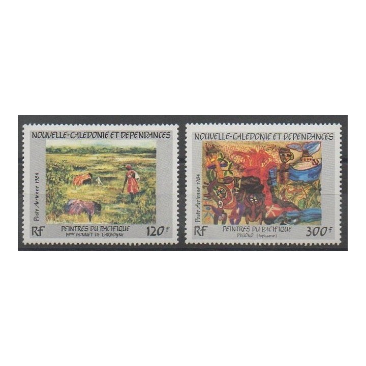 Timbres - Nouvelle-Calédonie - Poste aérienne - 1984 - No PA245/PA246 - Peinture