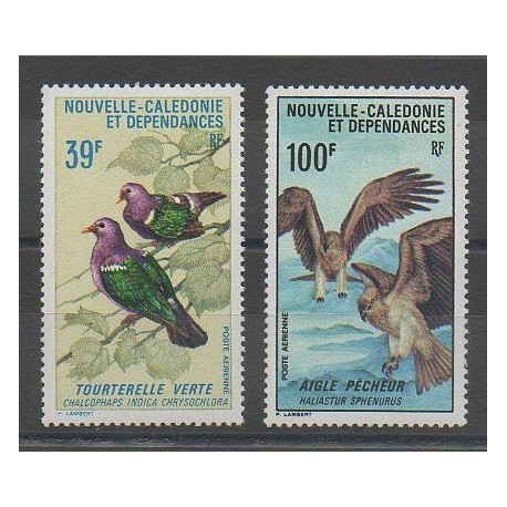 Nouvelle-Calédonie - Poste aérienne - 1970 - No PA110/PA111 - Oiseaux