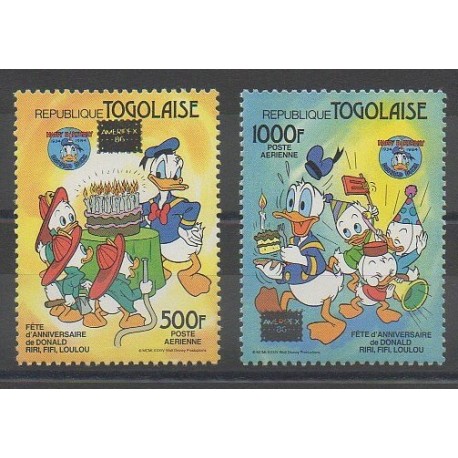 Togo - 1986 - No PA605/PA606 - Walt Disney