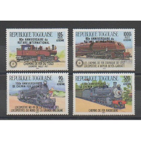 Togo - 1986 - Nb PA580/PA583 - Trains