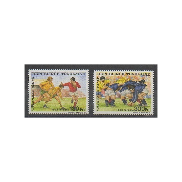 Timbres - Togo - 1987 - No PA632/PA633 - Sports divers