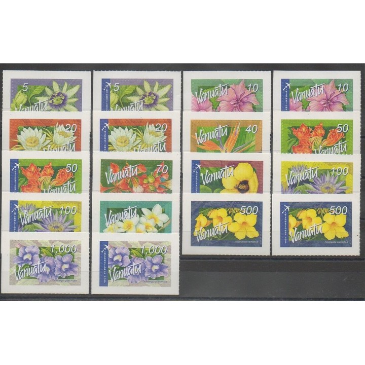 Timbres - Vanuatu - 2006 - No 1250/1267 - Fleurs