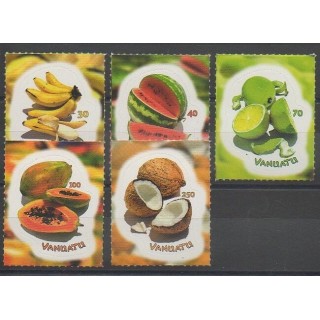 Timbres - Vanuatu - 2007 - No 1285/1289 - Fruits
