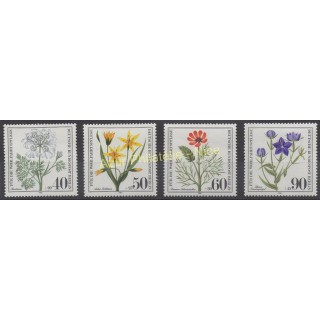 Timbres - Thème fleurs  - Allemagne occidentale (RFA - Berlin) - 1980 - No 590/593