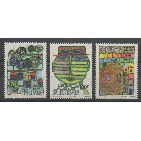 Sénégal - 1980 - No 524/526 - Peinture