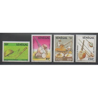Stamps - Senegal - 1985 - Nb 631/634 - Music