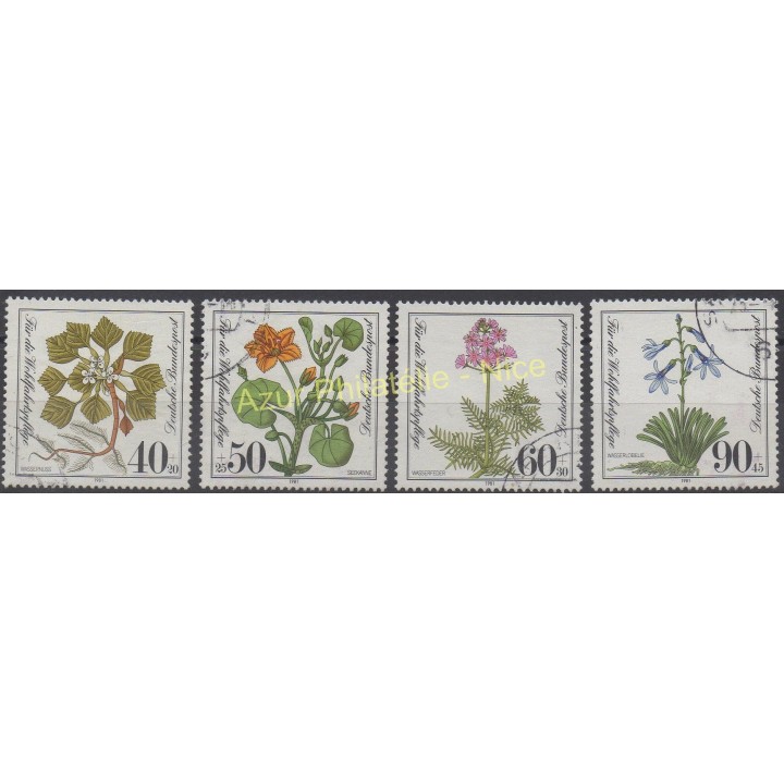 Stamps - Theme flowers - West Germany (FRG) - 1981 - Nb 940/943