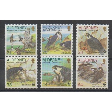 Aurigny (Alderney) - 2000 - No 146/151 - Oiseaux - World Wide Fund