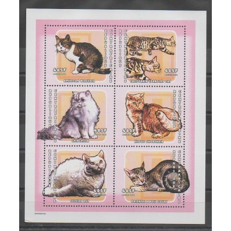 Central African Republic - 2001 - Nb 1775/1780 - Cats