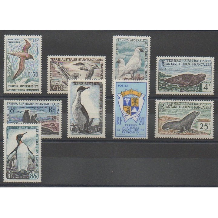 Timbres - TAAF  - 1959 - No 12/17 - Oiseaux