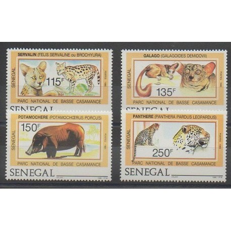 Sénégal - 1987 - No 722/725 - Animaux