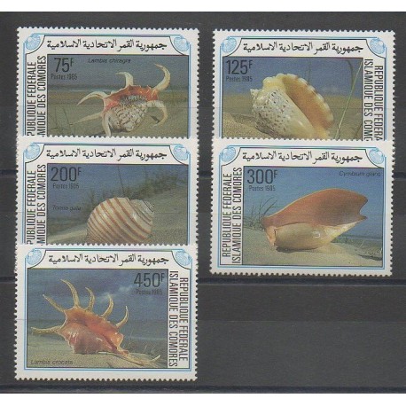 Comores - 1985 - No 421/425 - Animaux marins