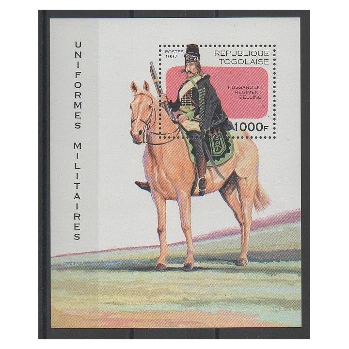 Timbres - Togo - 1997 - No BF315 - Costumes Uniformes - Chevaux