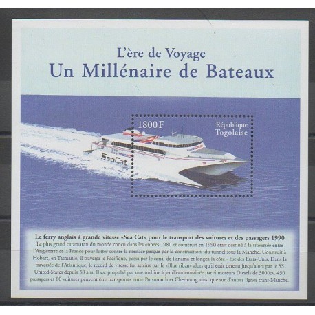Togo - 2000 - No BF334 - Bateaux