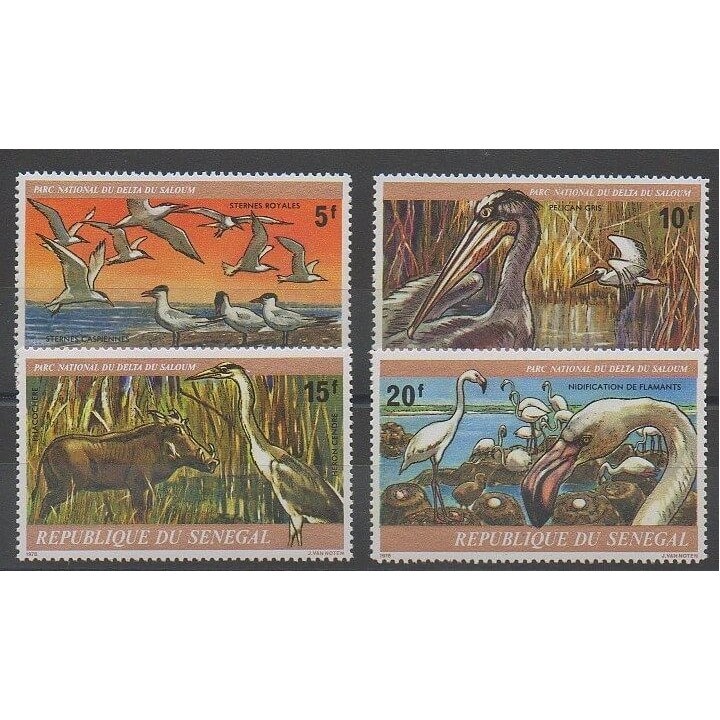 Stamps - Senegal - 1978 - Nb 488/491 - Birds