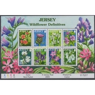 Timbres - Thème fleurs  - Jersey - 2005 - No BF 63