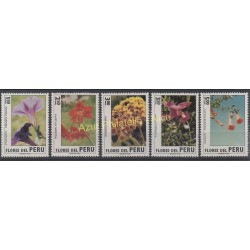 Pérou - 1972 - No 580/584 - Fleurs