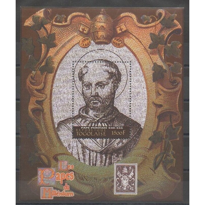 Stamps - Togo - 2000 - Nb BF338 - Pope