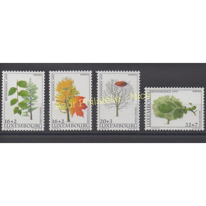 Timbres - Thème arbres - Luxembourg - 1997 - No 1381/1384