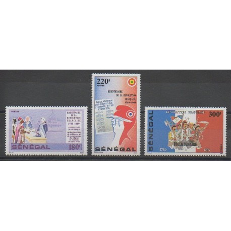 Senegal - 1989 - Nb 797/799 - French Revolution