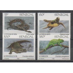 Sénégal - 1991 - No 894/897 - Reptiles