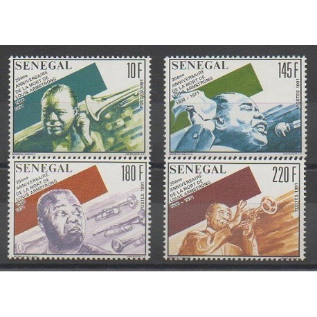 Sénégal - 1991 - No 919/922 - Musique