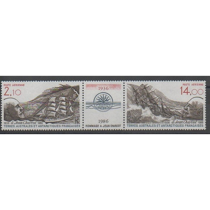 Timbres - TAAF - Poste aérienne - 1986 - No PA94A - Bateaux