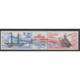 Timbres - TAAF - Poste aérienne - 1989 - No PA106A - Bateaux