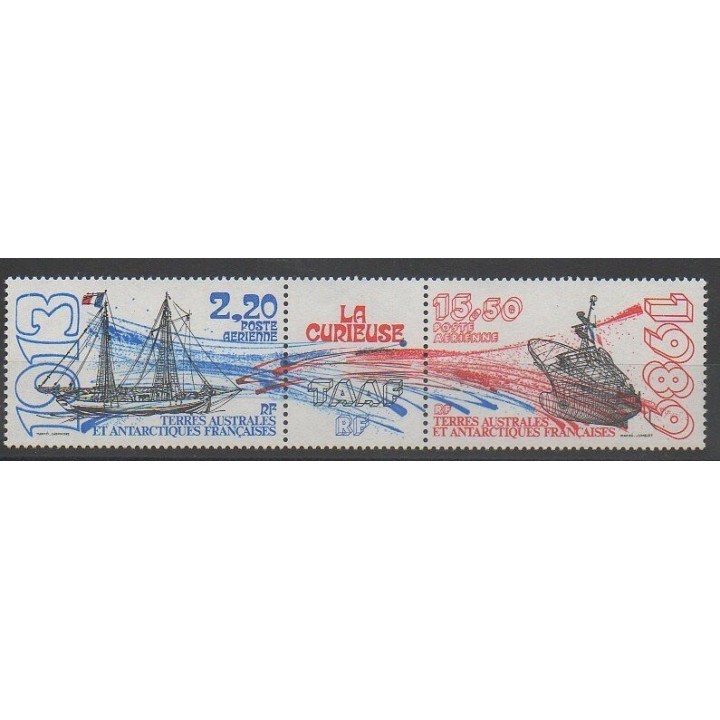 Timbres - TAAF - Poste aérienne - 1989 - No PA106A - Bateaux
