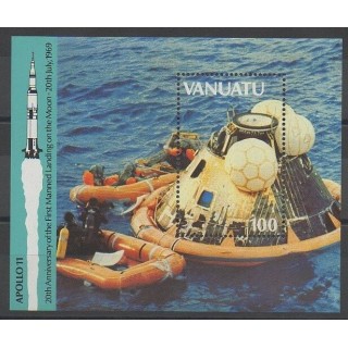 Stamps - Vanuatu - 1989 - Nb BF13 - Space