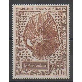 Timbres - TAAF - Poste aérienne - 1970 - No PA22