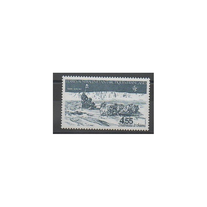 Timbres - TAAF - Poste aérienne - 1982 - No PA74 - Régions polaires - Chiens