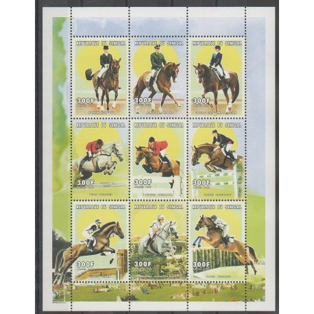 Sénégal - 1999 - No 1401/1409 - Sports divers - Chevaux