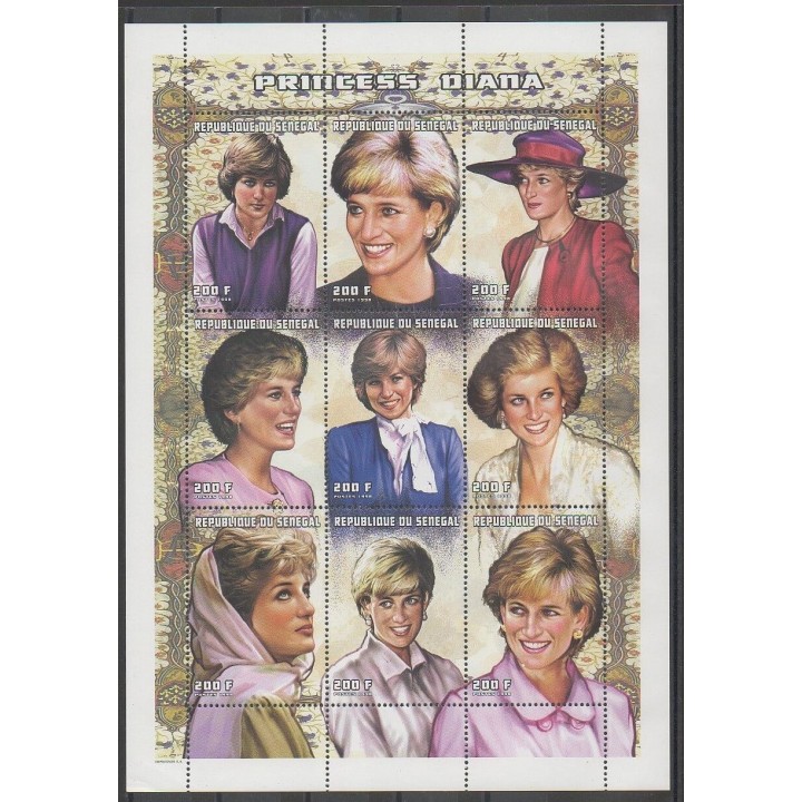 Stamps - Senegal - 1998 - Nb 1285A/1285J - Royalty